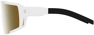 Превью  Велоочки SCOTT Shield Compact LS White Matt, Линзы: AMP Gold Chrome (289234-0196374)